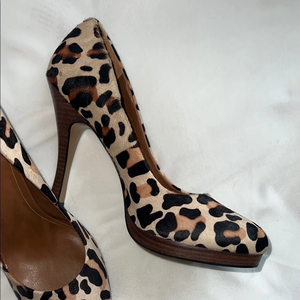 BCBGeneration Leopard Print Dania Calf Hair Pump - Picture 13 of 13